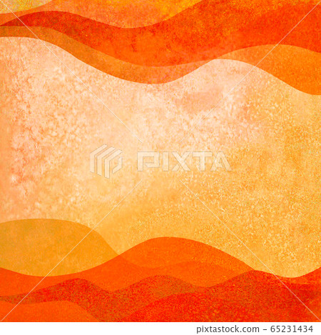 Autumn background. Watercolor transparent orange colored hand painted waves illustration Autumn background. Watercolor transparent orange colored hand painted waves illustration 65231434