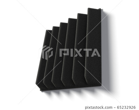 acoustic foam block with vertical lines. silent 65232926