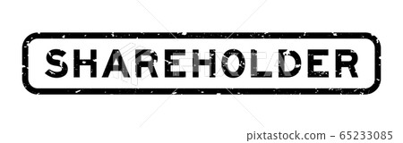 Grunge black shareholder word square rubber seal stamp on white background Grunge black shareholder word square rubber seal stamp on white background 65233085