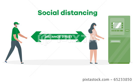 Social distancing People stay Coronavirus COVID-19 65233850
