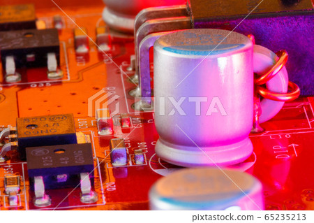 Electronic Printed Circuit Board with Electronic components Electronic Printed Circuit Board with Electronic components 65235213