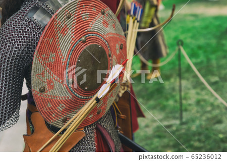 Uniforms of an ancient warrior archer consists of Uniforms of an ancient warrior archer consists of 65236012