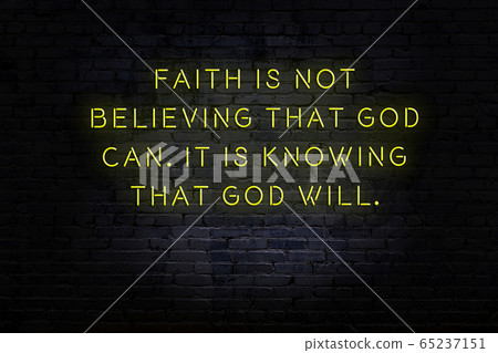 Wise quote. Neon inscription against brick wall Wise quote. Neon inscription against brick wall 65237151