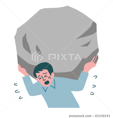 Men rock burden 65240341