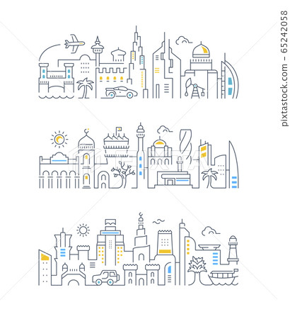 Linear Banners of Dubai, Bahrain, Qatar Linear Banners of Dubai, Bahrain, Qatar 65242058