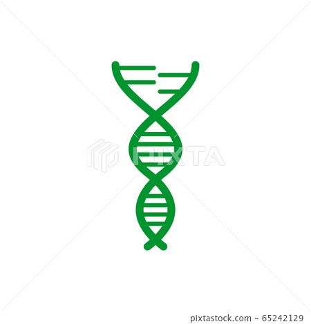 DNA Molecule logo design vector template 65242129