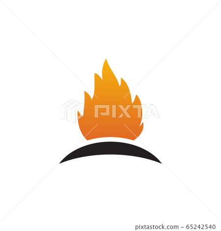 Fire flame icon logo design vector template Fire flame icon logo design vector template 65242540