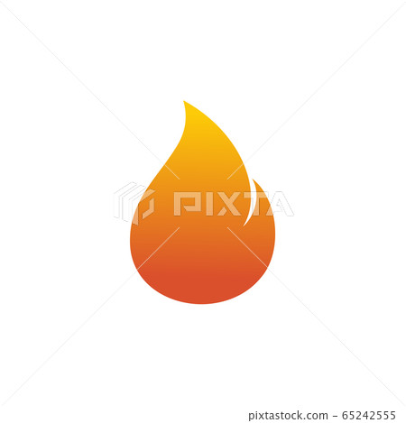 Fire logo icon design vector template Fire logo icon design vector template 65242555