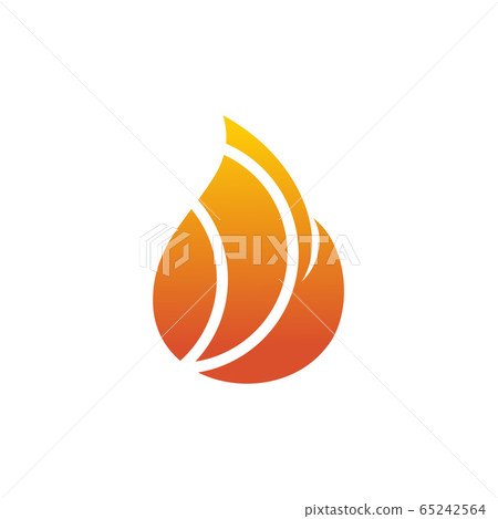Fire logo icon design vector template - Stock Illustration [65242564 ...