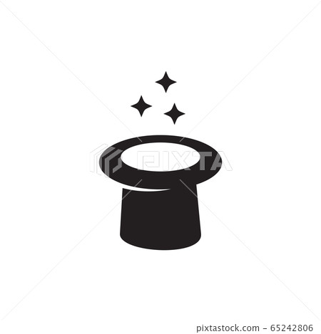Magic hat logo icon design template 65242806