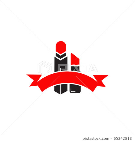 Lipstick logo icon design template 65242818