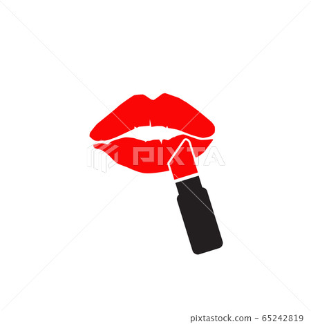Lipstick logo icon design template 65242819