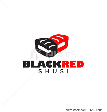 Sushi restaurant logo design template 65242859