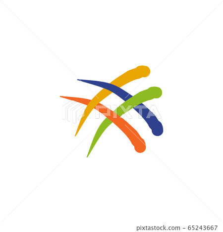 Hash tag logo design vector template 65243667