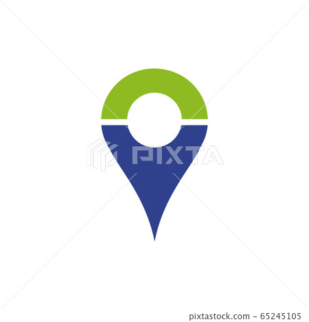 Location pointer icon logo design vector template - Stock Illustration ...