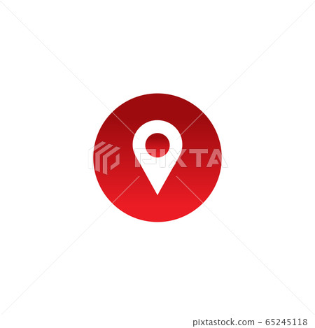 Location pointer icon logo design vector template - Stock Illustration ...