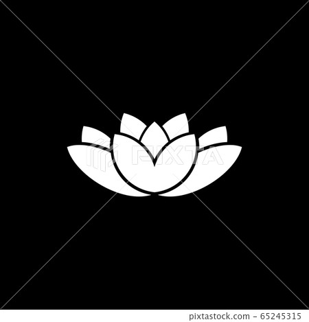 Lotus flower icon logo design vector template - Stock Illustration ...