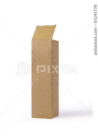 Open Cardboard Box isolated on a White Background. 65245776