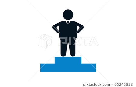 business achievement vector icon - vector	 65245838
