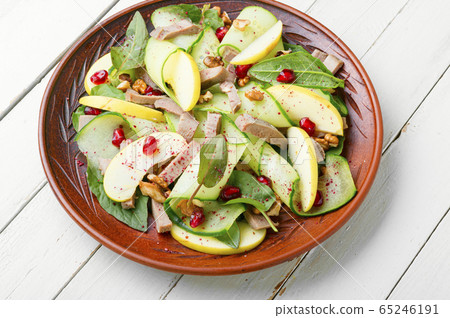 Dietary vegetable salad with meat Dietary vegetable salad with meat 65246191