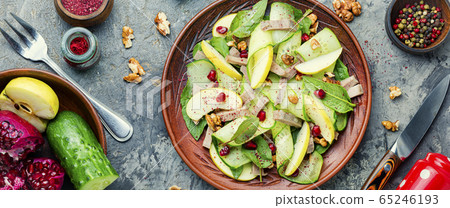 Dietary vegetable salad with meat 65246193