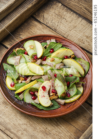 Dietary vegetable salad with meat Dietary vegetable salad with meat 65246195