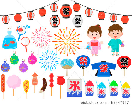 夏季節日兒童夜店設置圖 65247967