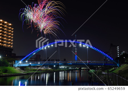 Fireworks at the Kameido Summer Festival 65249659