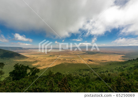 View of the crater of Ngorongoro, Tanzania from the main observatory View of the crater of Ngorongoro, Tanzania from the main observatory 65250069