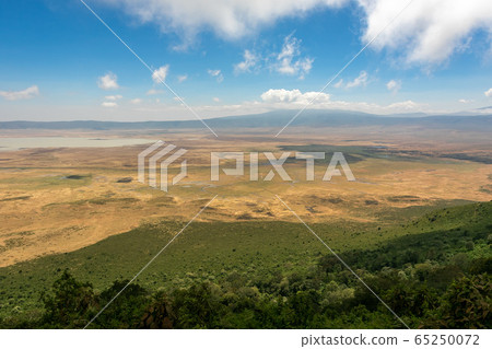 View of the crater of Ngorongoro, Tanzania from the main observatory View of the crater of Ngorongoro, Tanzania from the main observatory 65250072