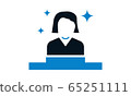 Achievement icon flat design vector illustration.	 65251111