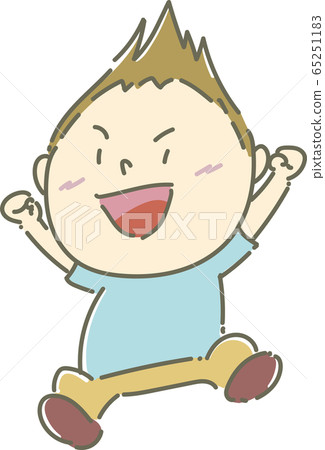 Boy 01_06 (A brave boy who jumps and jumps happily) Boy 01_06 (A brave boy who jumps and jumps happily) 65251183
