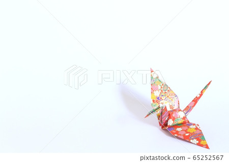 Folded paper crane Folded paper crane 65252567