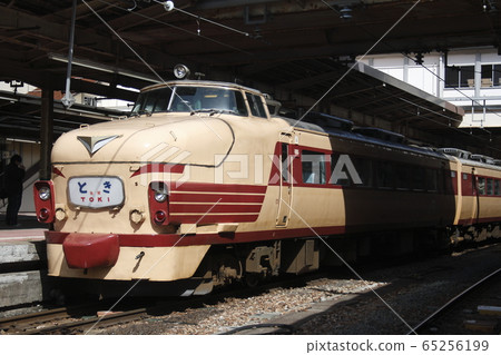 團體特快列車“特急特產”在新潟站下車 65256199