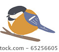 Mountain rattle perching on a tree branch 65256605