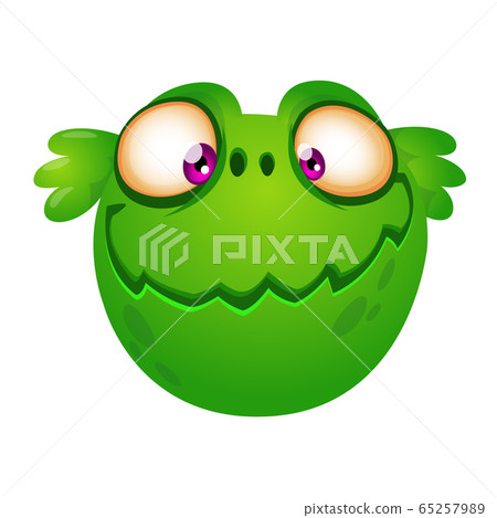 Funny cartoon monster. Vector illustration Funny cartoon monster. Vector illustration 65257989