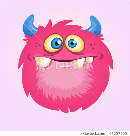 Funny cartoon monster. Vector illustration Funny cartoon monster. Vector illustration 65257990
