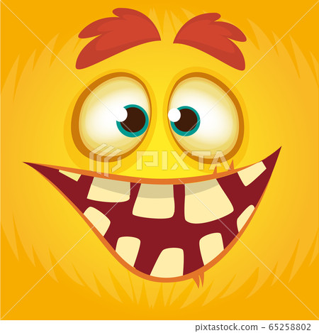 Cartoon funny monster. Halloween vector Cartoon funny monster. Halloween vector 65258802