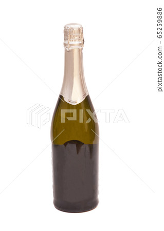 Bottle of champagne isolated on white background Bottle of champagne isolated on white background 65259886