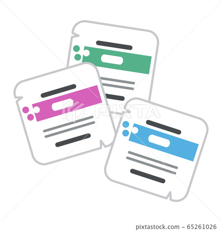 Illustration of medicine for asthma (Hokunarin tape, patch) 65261026