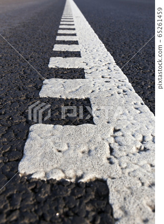 white road markings 65261459