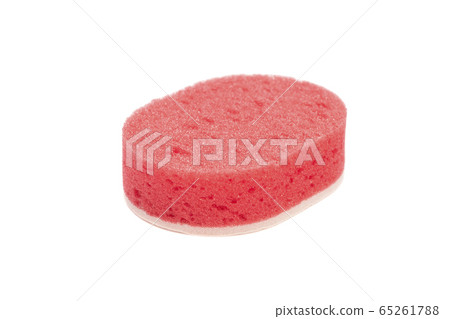 kitchen dish sponge isolated over a white 65261788