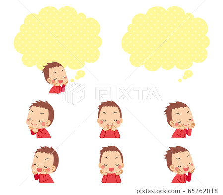 Dreaming cute little boy variation set Dreaming cute little boy variation set 65262018