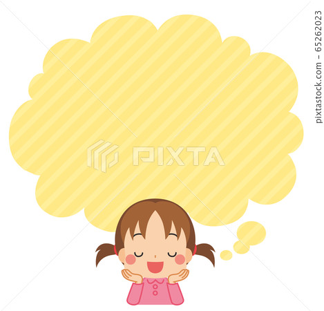 Dreaming cute little girl Dreaming cute little girl 65262023