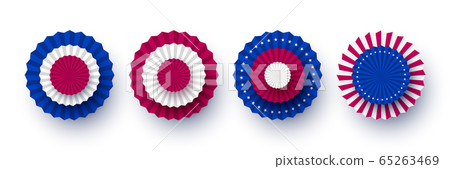 USA paper fans collection. - Stock Illustration [65263469] - PIXTA