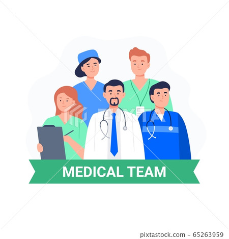 Doctor, nurse, surgeon, and medical staff. 65263959