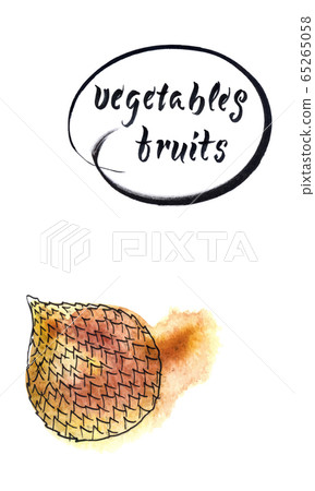 Salacca zalacca or Salak fruits. Snake fruit is sweet and sour fruit, Thailand fruits. 65265058