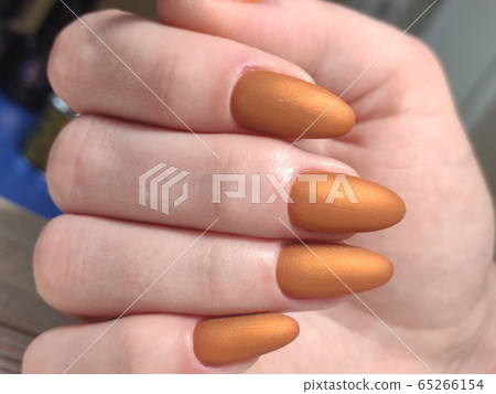 Amazing natural nails. Women's hands with clean Amazing natural nails. Women's hands with clean 65266154