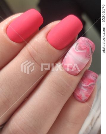 Manicured nails Nail Polish art design. Beauty Manicured nails Nail Polish art design. Beauty 65266176
