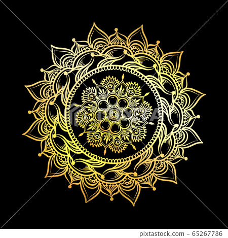 Mandala. Vintage round pattern. Hand drawn abstract background. 65267786